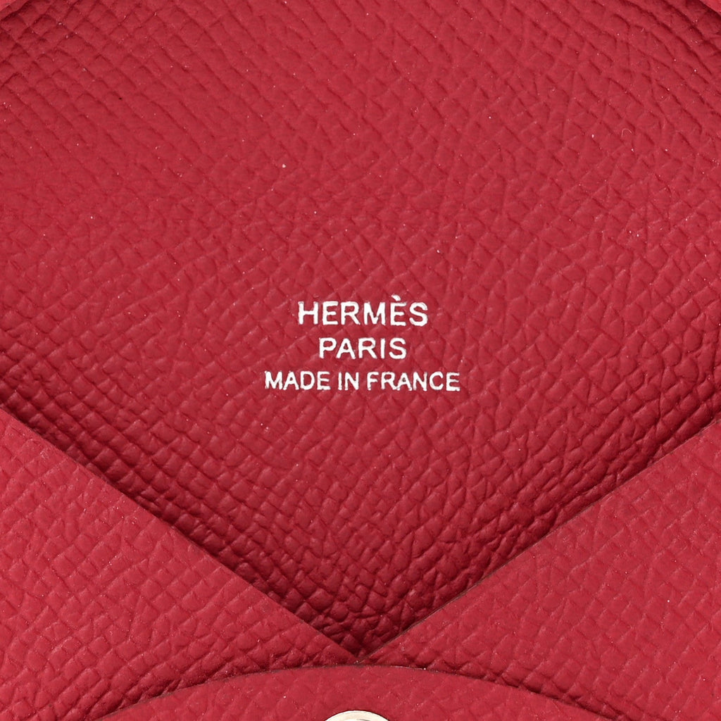 Epsom Calvi Card Case Rubis