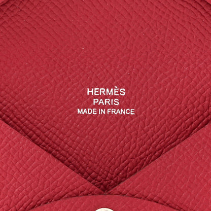 Epsom Calvi Card Case Rubis