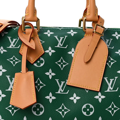 Calfskin Monogram Speedy P9 Bandouliere 25 Green