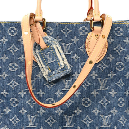 Monogram Denim Onthego MM Blue