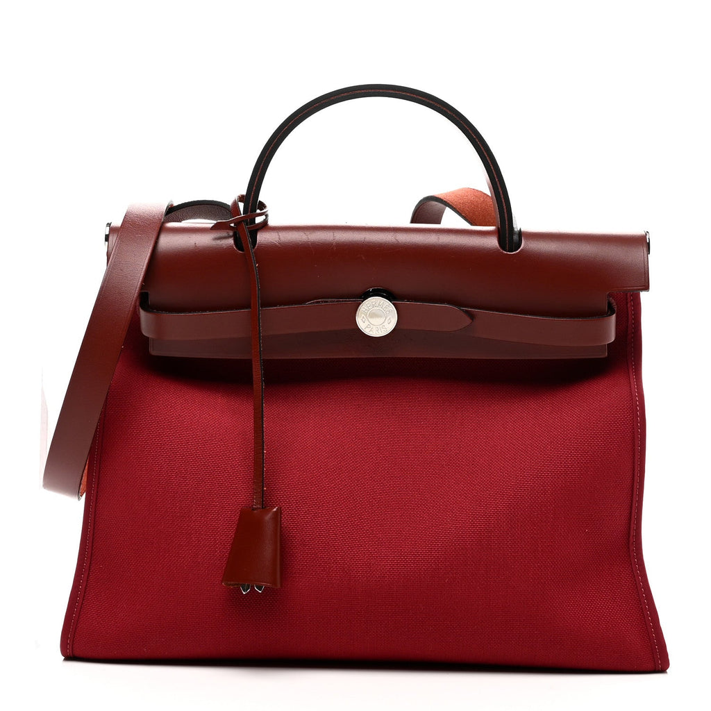 Vache Hunter Toile Herbag Zip 31 PM Rouge H Brique