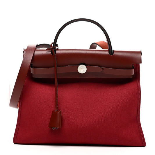 Vache Hunter Toile Herbag Zip 31 PM Rouge H Brique