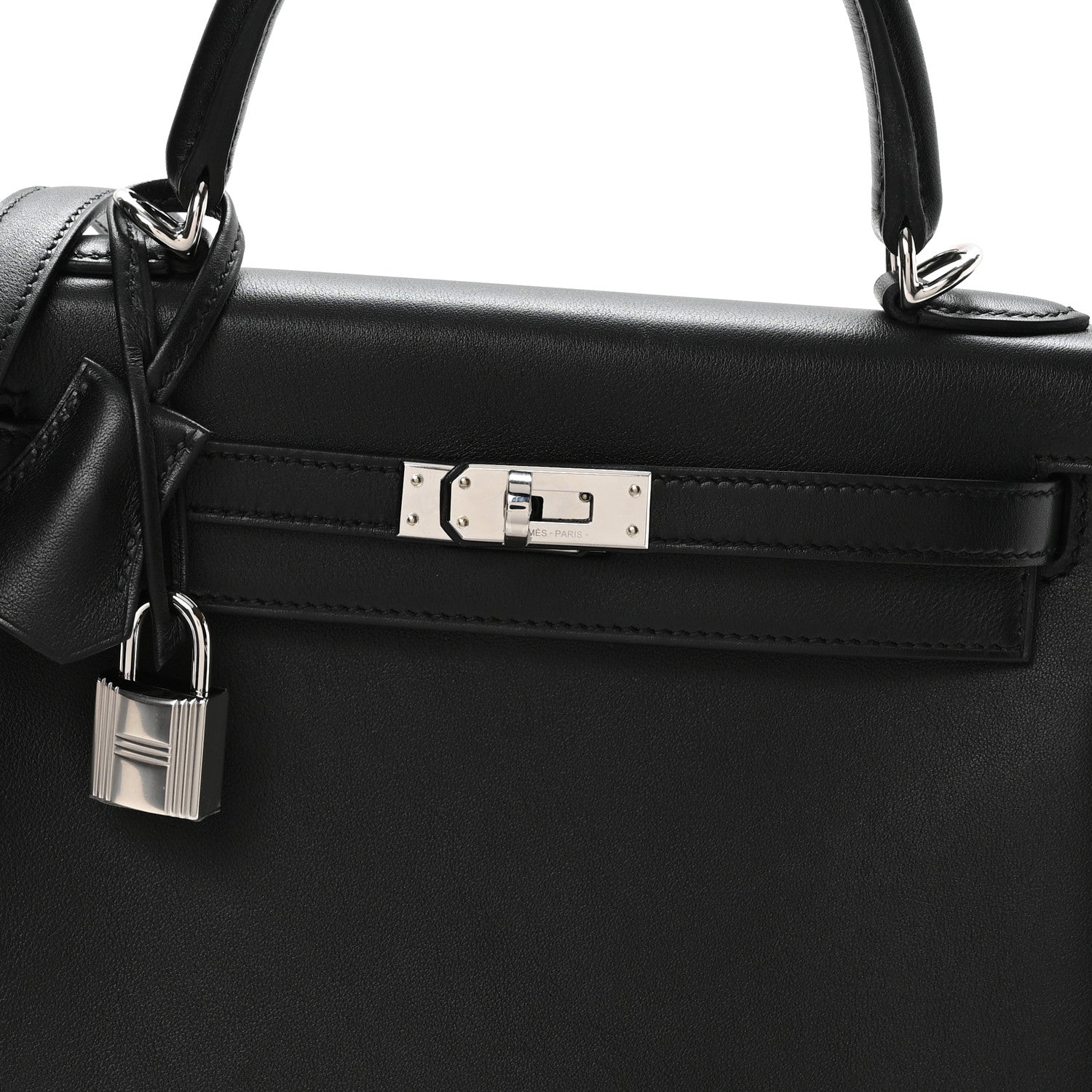 Cheri Calfskin Kelly Retourne 25 Black