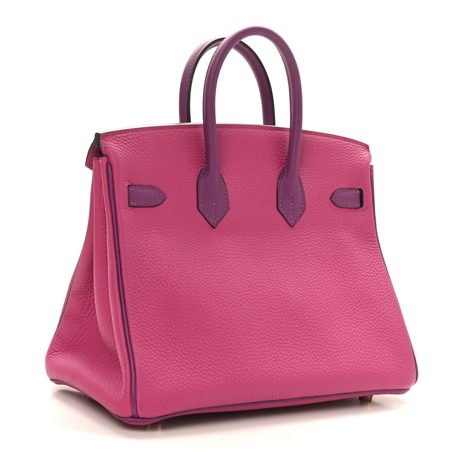 Togo Horseshoe Birkin 25 Rose Pourpre Cassis