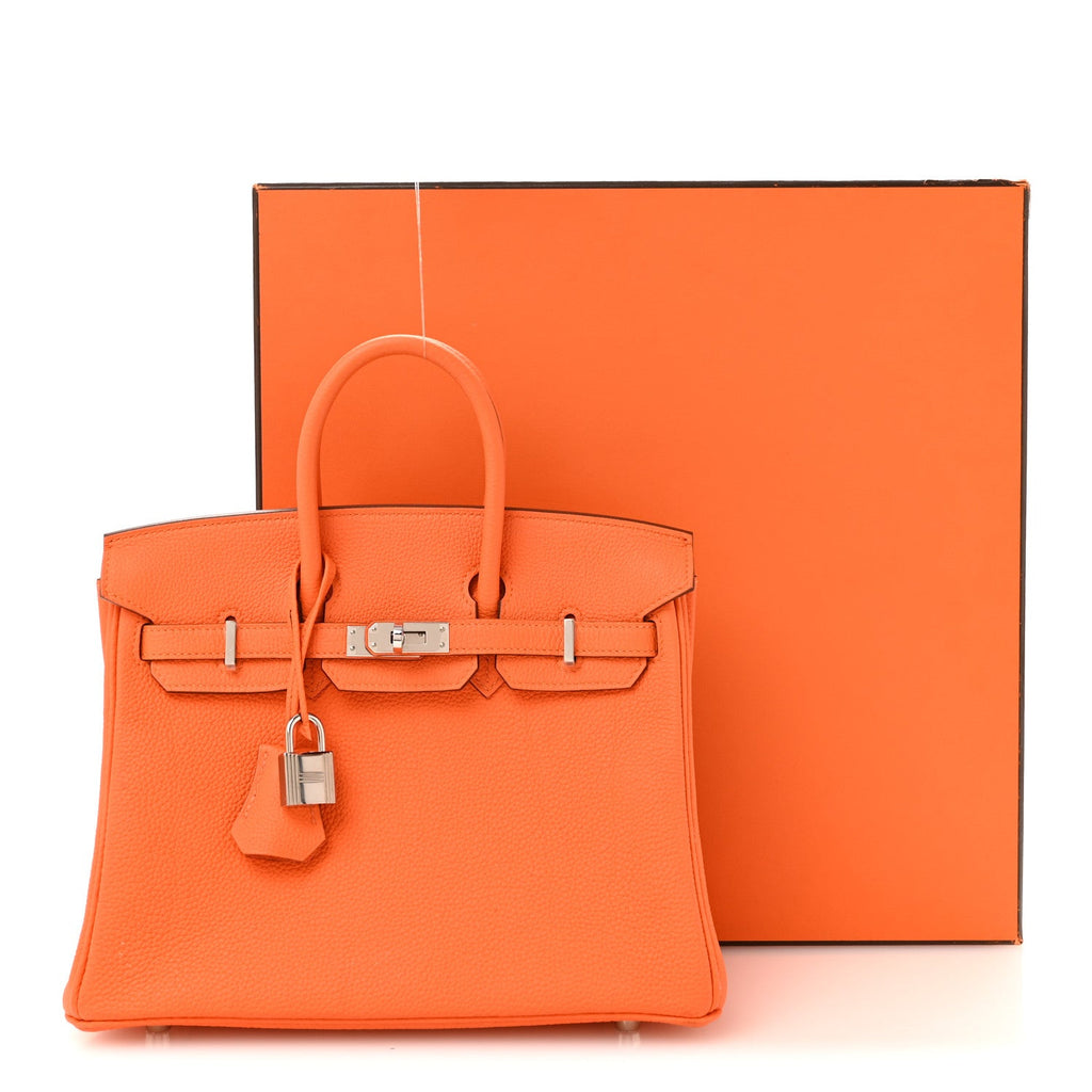 Togo Birkin 25 Orange Minium