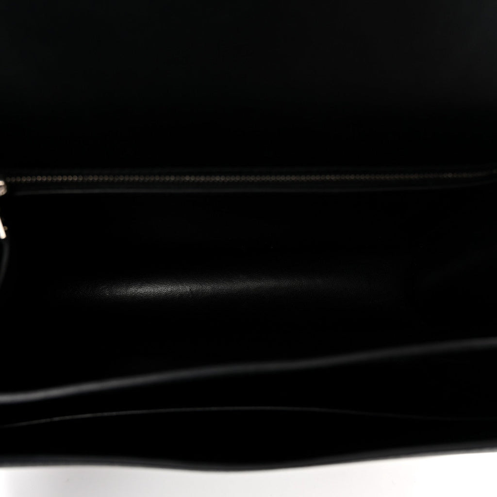 Epsom Enamel Constance 24 Black Bleu Saint Cyr