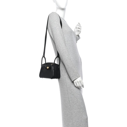 Taurillon Clemence Mini Lindy 20 Black