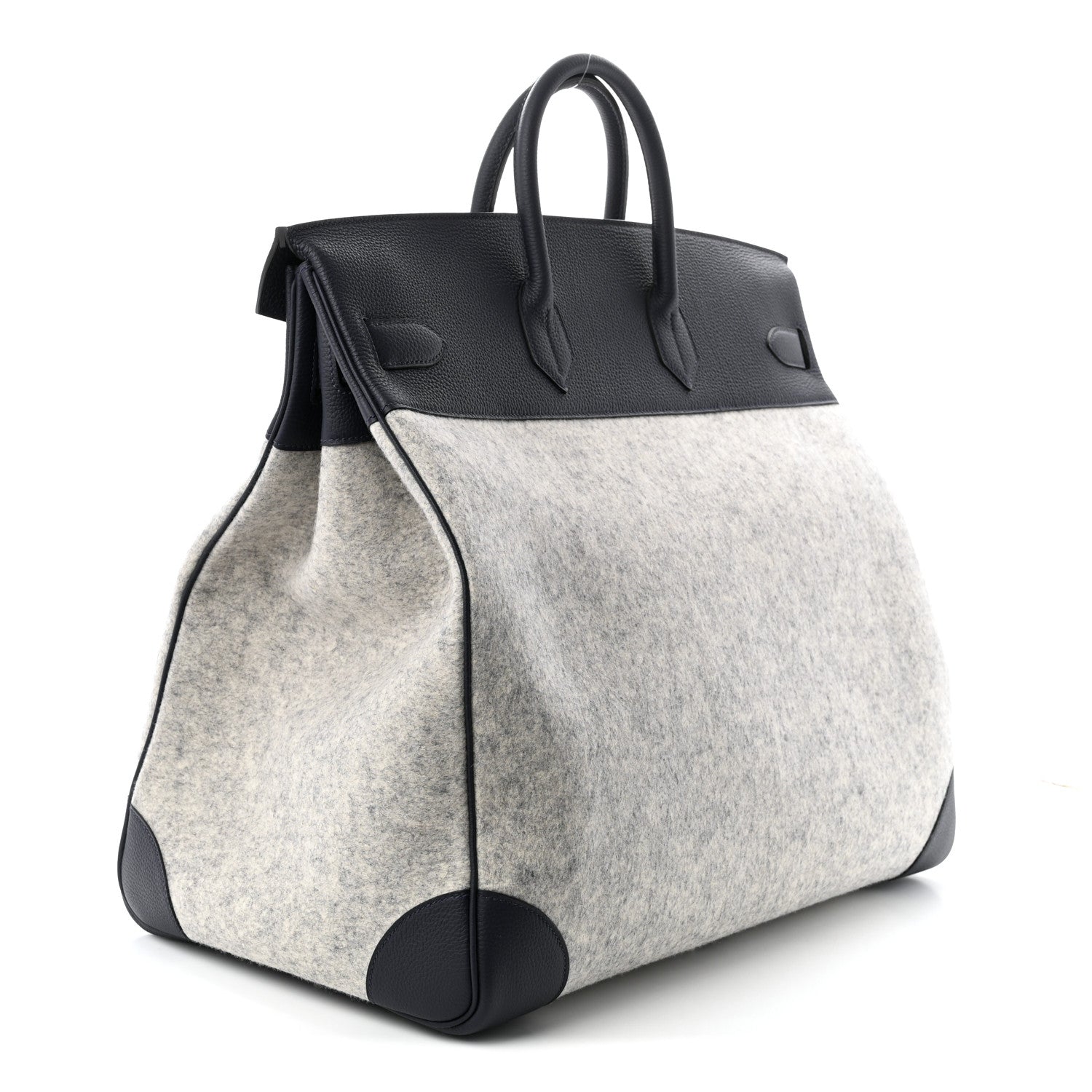 Togo Todoo Feutre HAC Birkin 50 Gris Clair Bleu Nuit