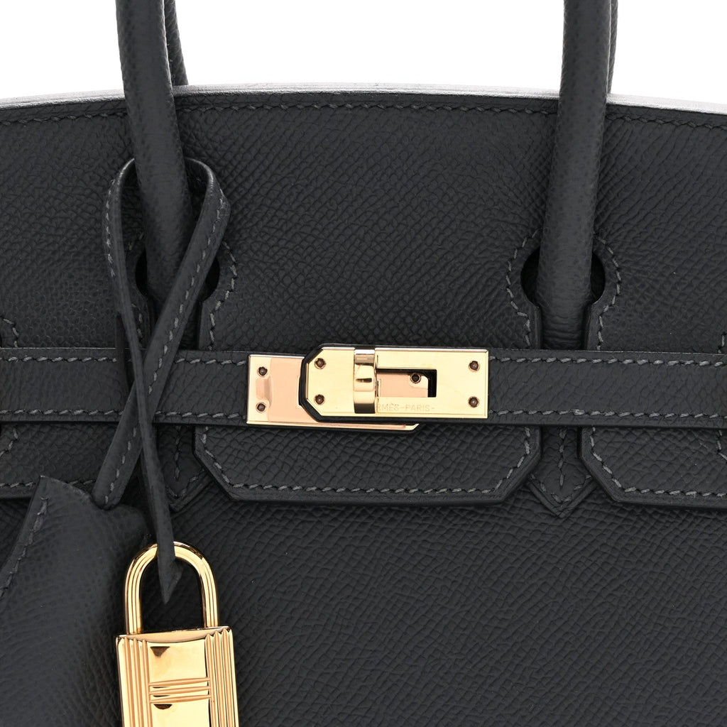 Epsom Birkin Sellier 25 Gris Misty