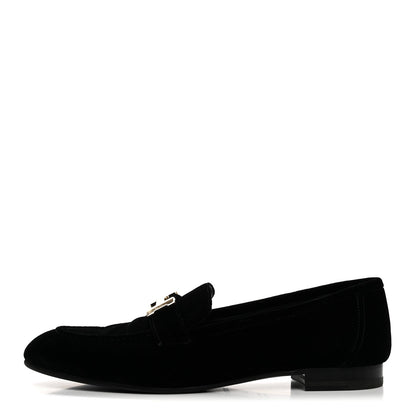 Velvet Womens Paris Loafers Black