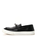 Calfskin Game Slip On Sneakers 39.5 Black