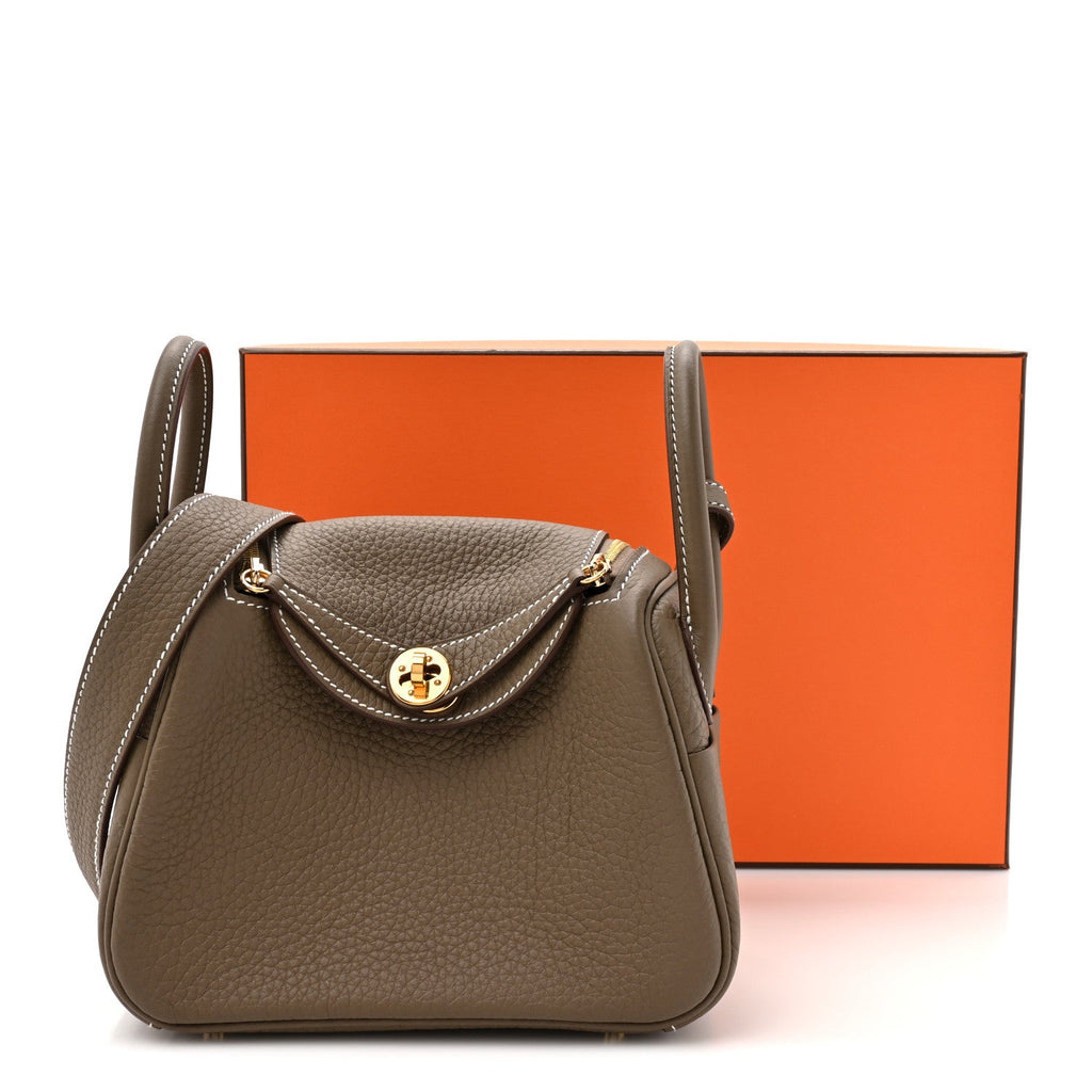 Taurillon Clemence Mini Lindy 20 Etoupe