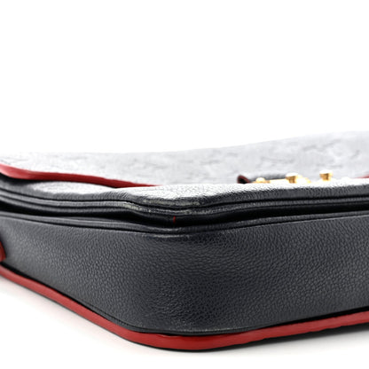 Empreinte Pochette Metis  Marine Rouge