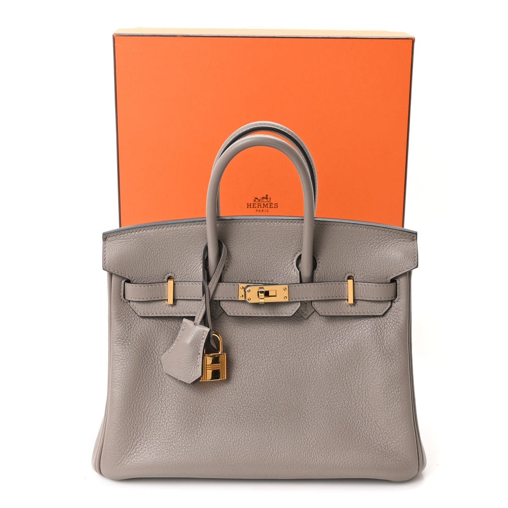 Taurillon Novillo Birkin 25 Gris Asphalte