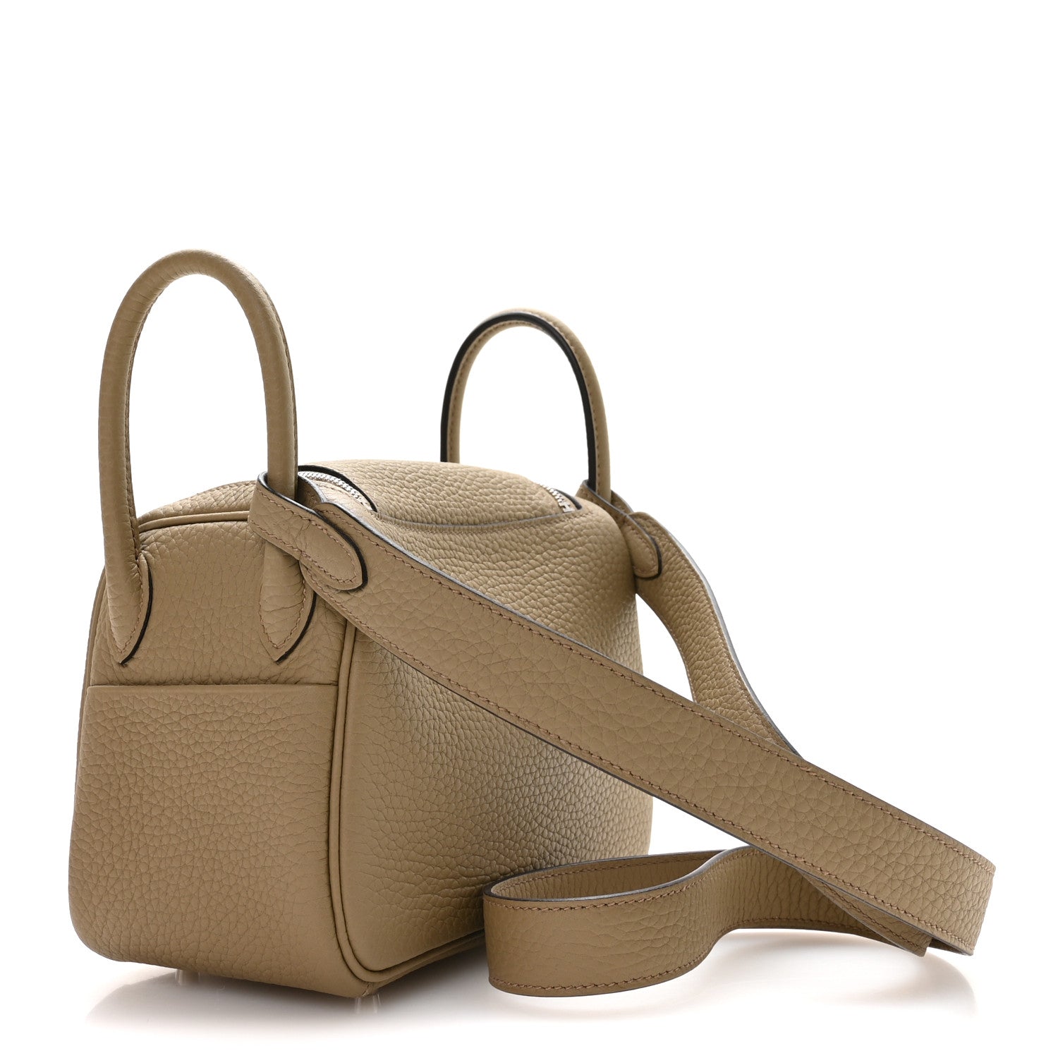 Taurillon Clemence Mini Lindy 20 Beige Marfa
