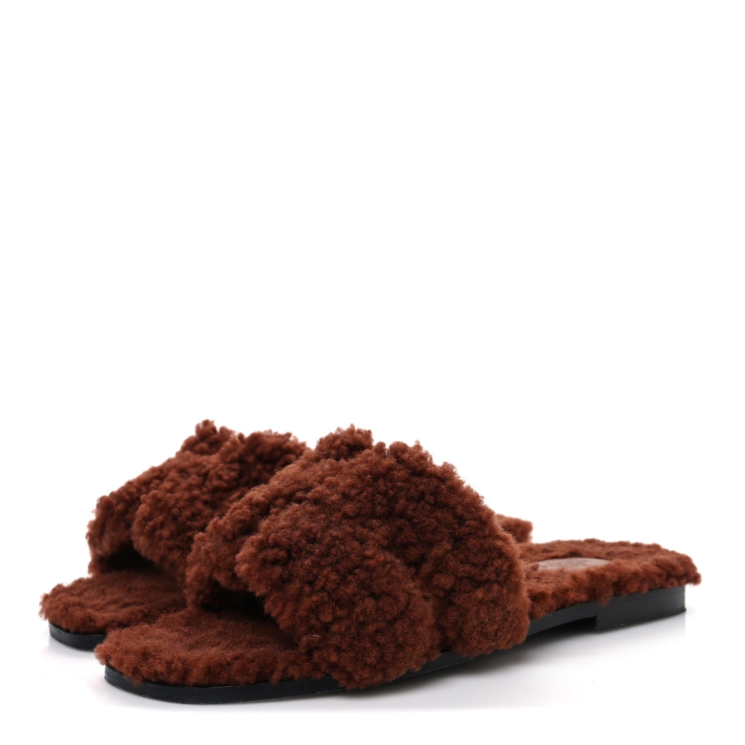 Woolskin Oran Sandals 37.5 Cognac
