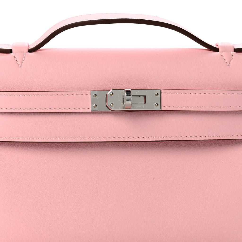 Swift Kelly Pochette Clutch Rose Sakura