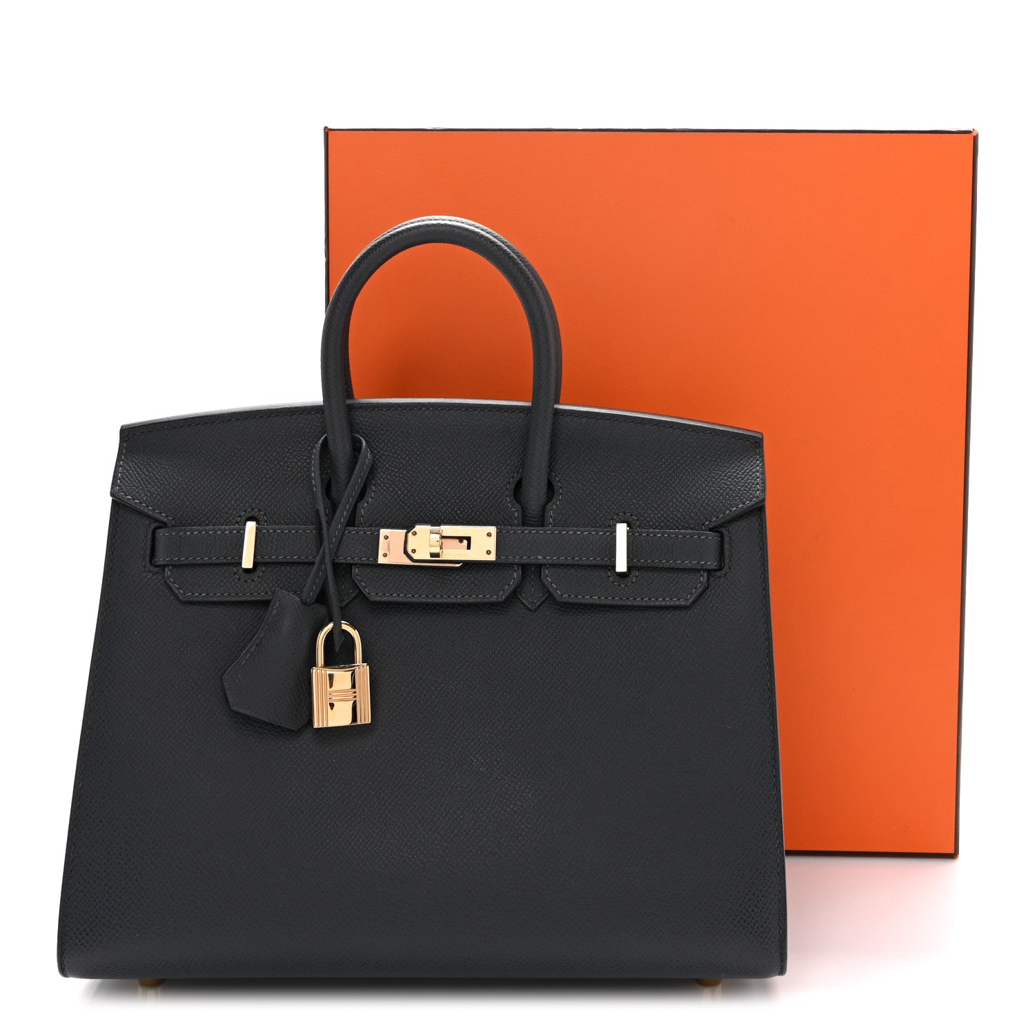 Epsom Birkin Sellier 25 Gris Misty