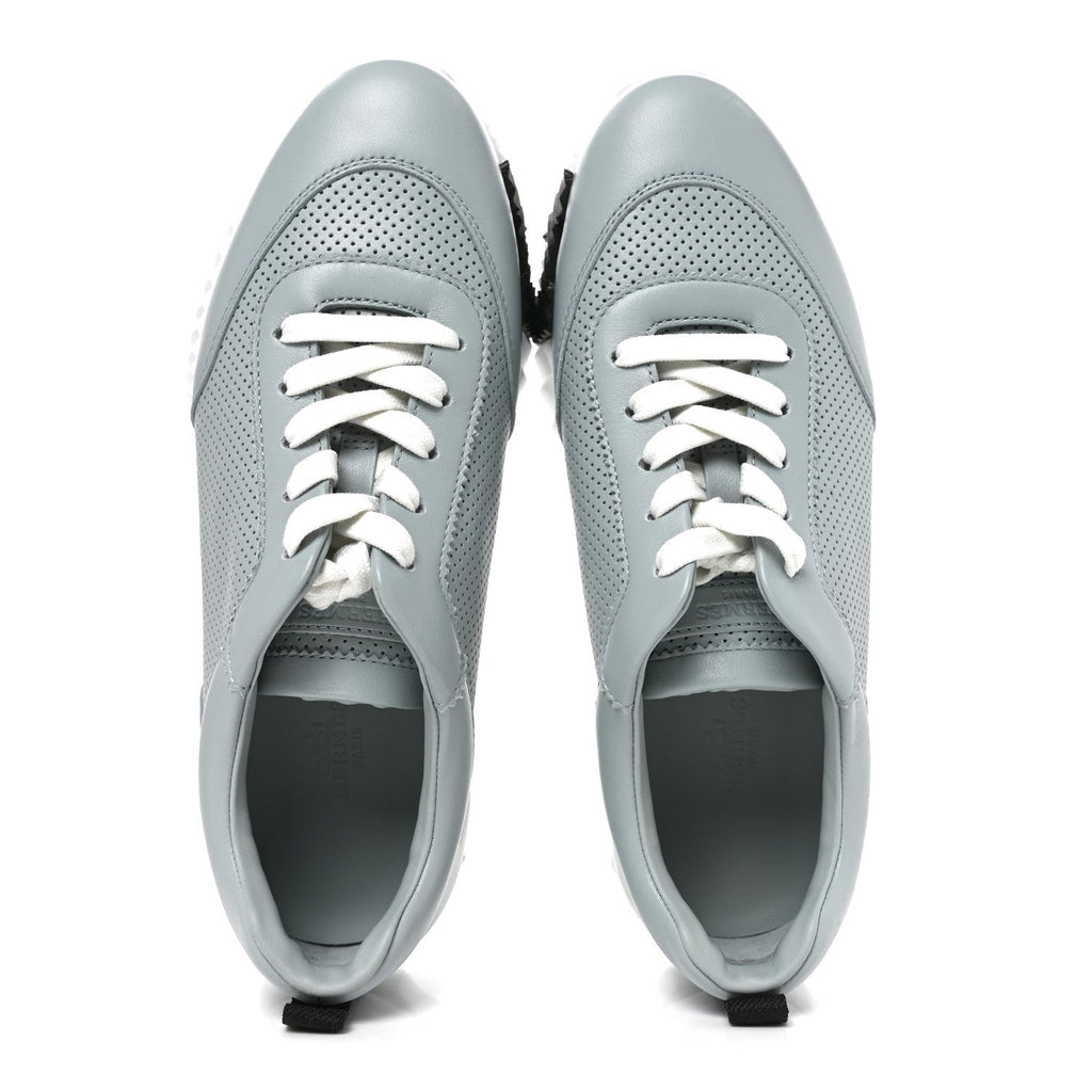 Calfskin Bouncing Sneakers 38 Bleu Glacier