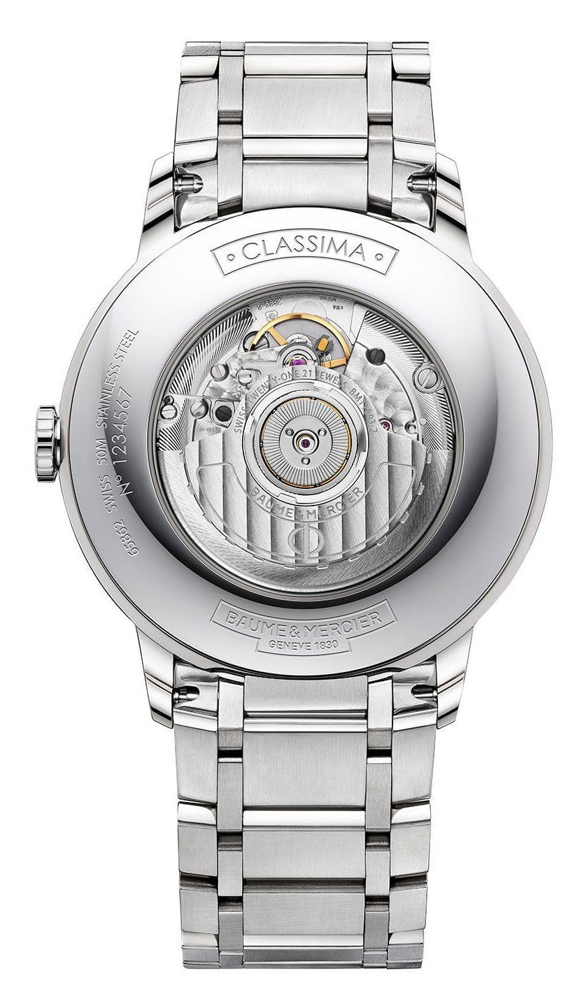 Baume & Mercier Classima Automatic GMT Stainless Steel Blue Dial Date Mens Watch M0A10483