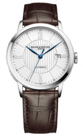 Baume & Mercier Classima Automatic Silver-Tone Dial Brown Leather Strap Date Mens Watch M0A10214
