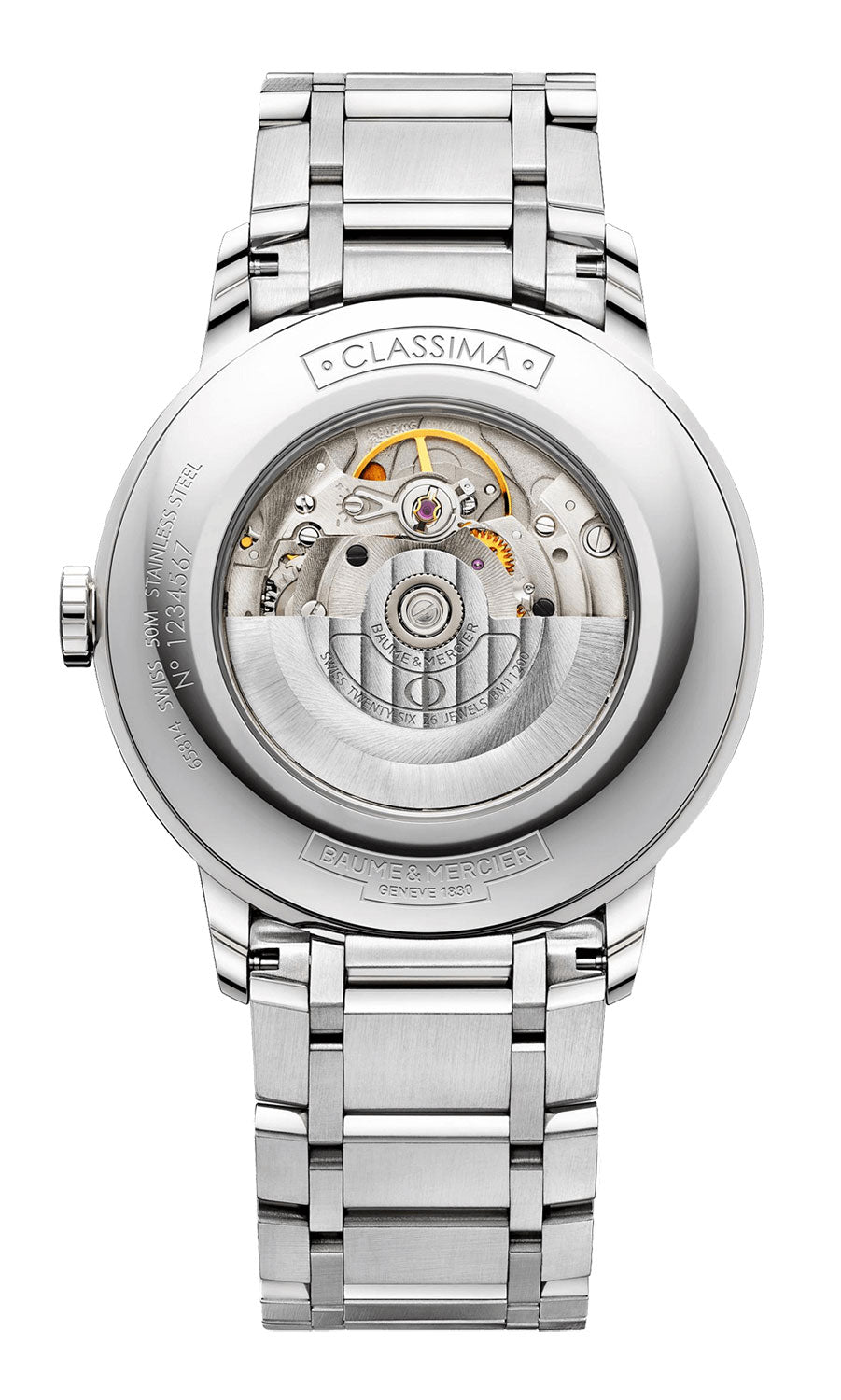 Baume & Mercier Classima Stainless Steel Automatic Silver Dial Date Mens Watch M0A10334