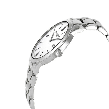 Baume & Mercier Classima Stainless Steel White Dial Date Quartz Mens Watch M0A10526