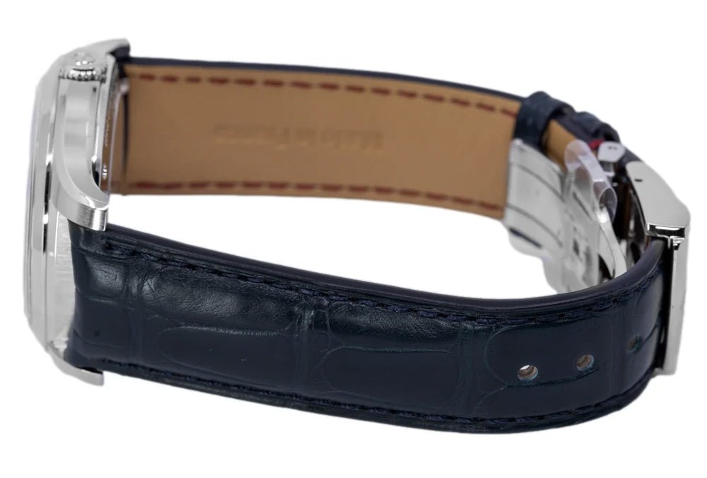 Baume & Mercier Clifton Baumatic Automatic Stainless Steel Blue Dial Blue Leather Strap Date Mens Watch M0A10771