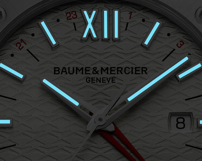 Baume & Mercier Riviera Automatic GMT Stainless Steel Silver Dial Date Mens Watch M0A10658