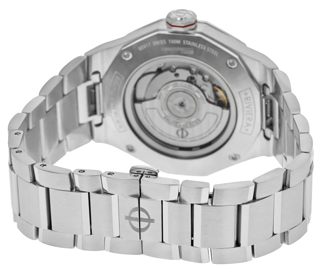 Baume & Mercier Riviera Automatic GMT Stainless Steel Silver Dial Date Mens Watch M0A10658