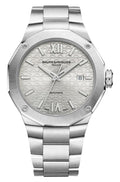 Baume & Mercier Riviera Automatic Stainless Steel Silver Dial Date Mens Watch M0A10622
