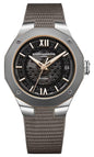 Baume & Mercier Riviera Automatic Stainless Steel & Titanium Gray Dial Gray Rubber Strap Date Unisex Watch M0A10720