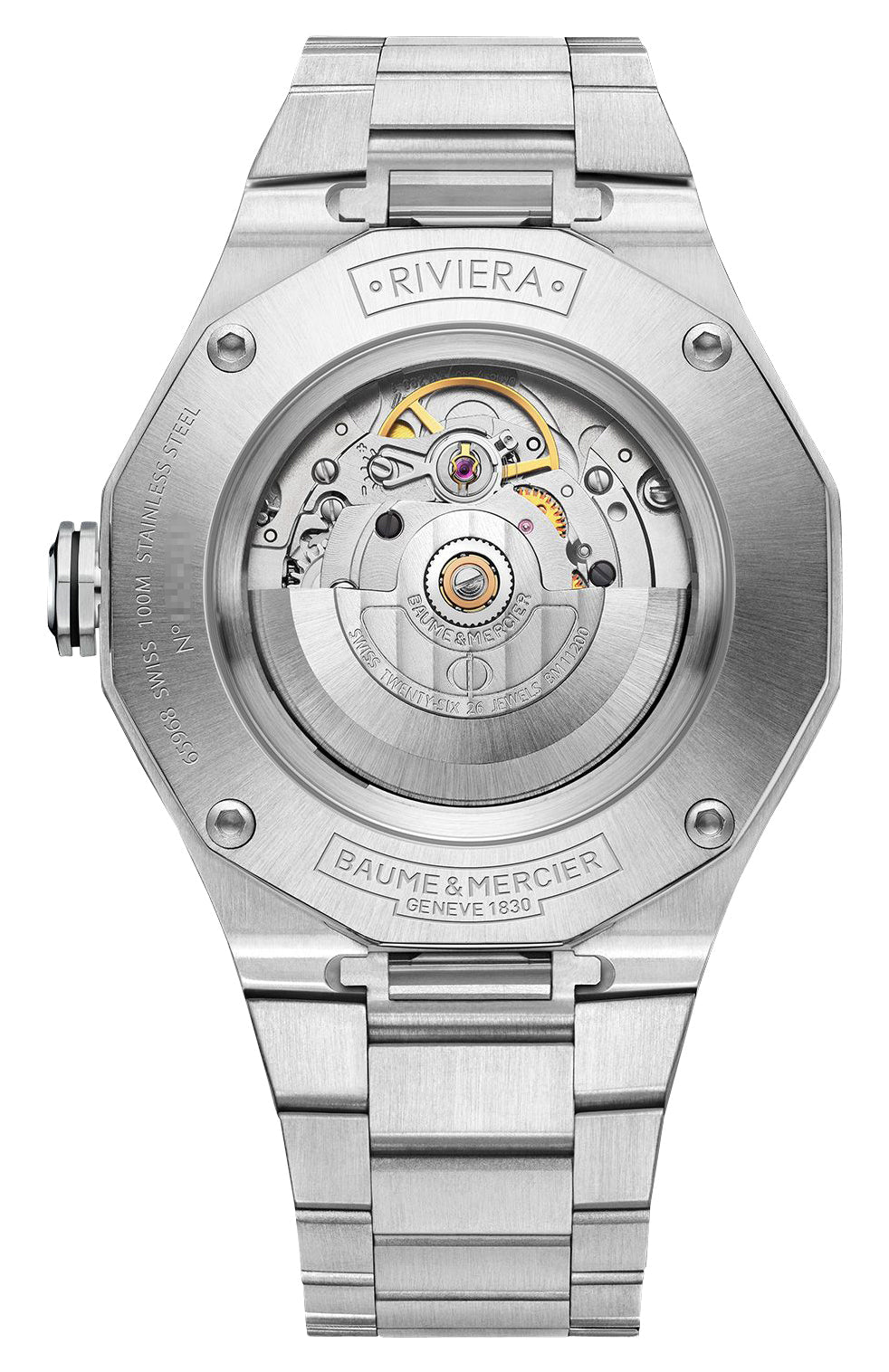 Baume & Mercier Riviera Automatic Stainless Steel White Dial Date Mens Watch M0A10829