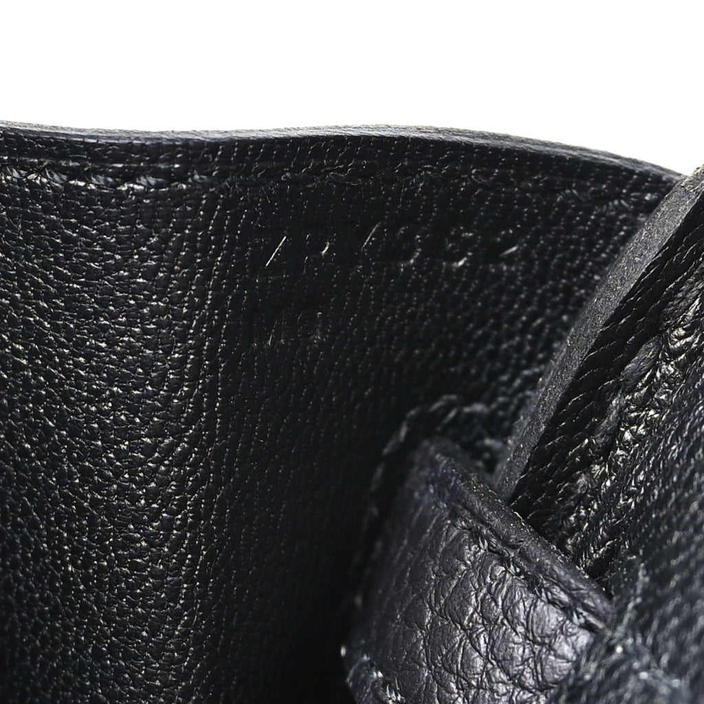 Togo Birkin 25 Black Black