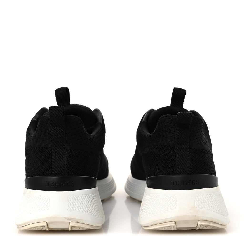 Technical Knit Suede Heros Sneakers 40 Black