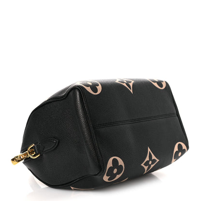 Empreinte Monogram Giant Speedy Bandouliere 25 Black Beige