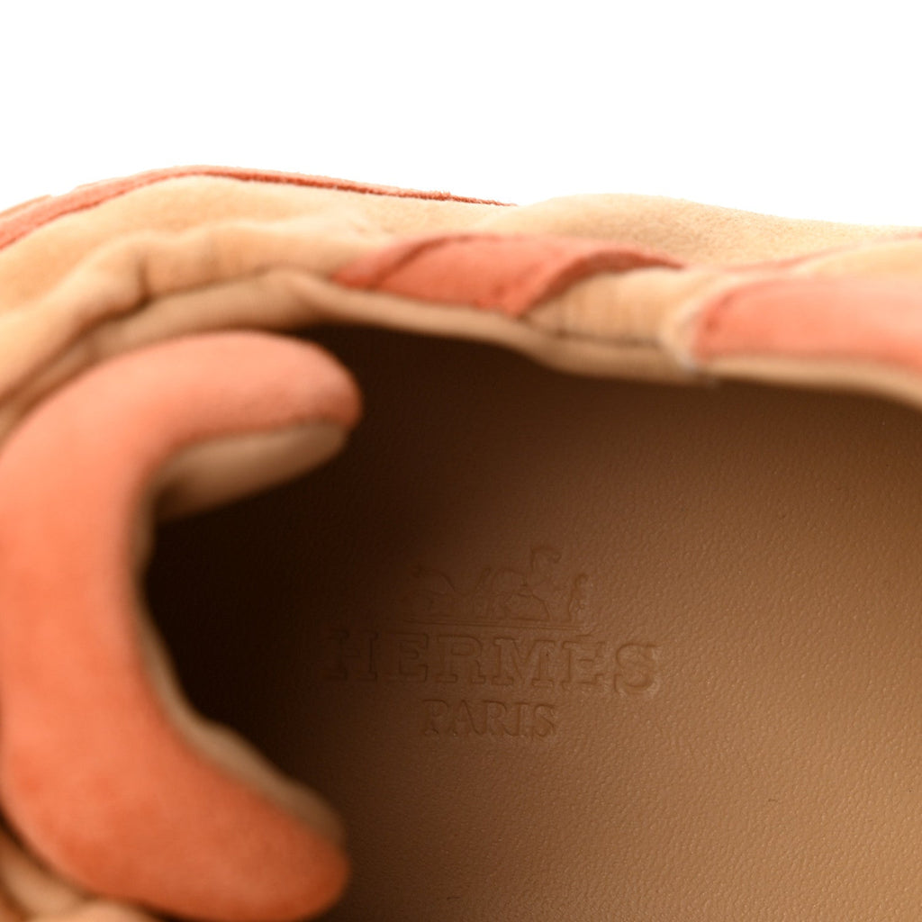 Suede Goatskin Jet Sneakers 41 Beige Natura Orange Nacarat