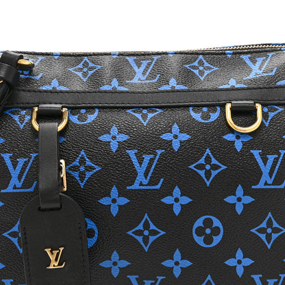 Colored Monogram Speedy Amazon PM Blue Black
