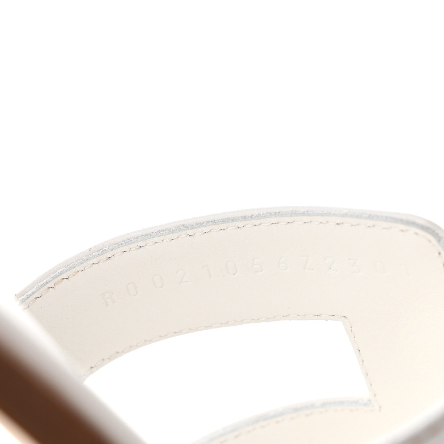 Box Calfskin Oran Sandals 36 White