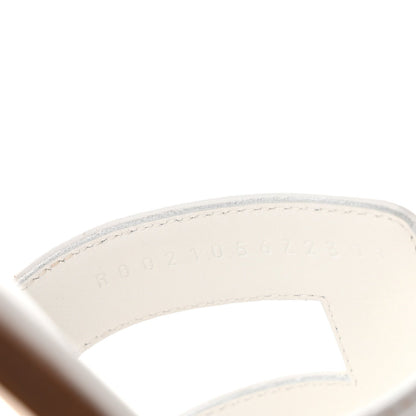 Box Calfskin Oran Sandals White