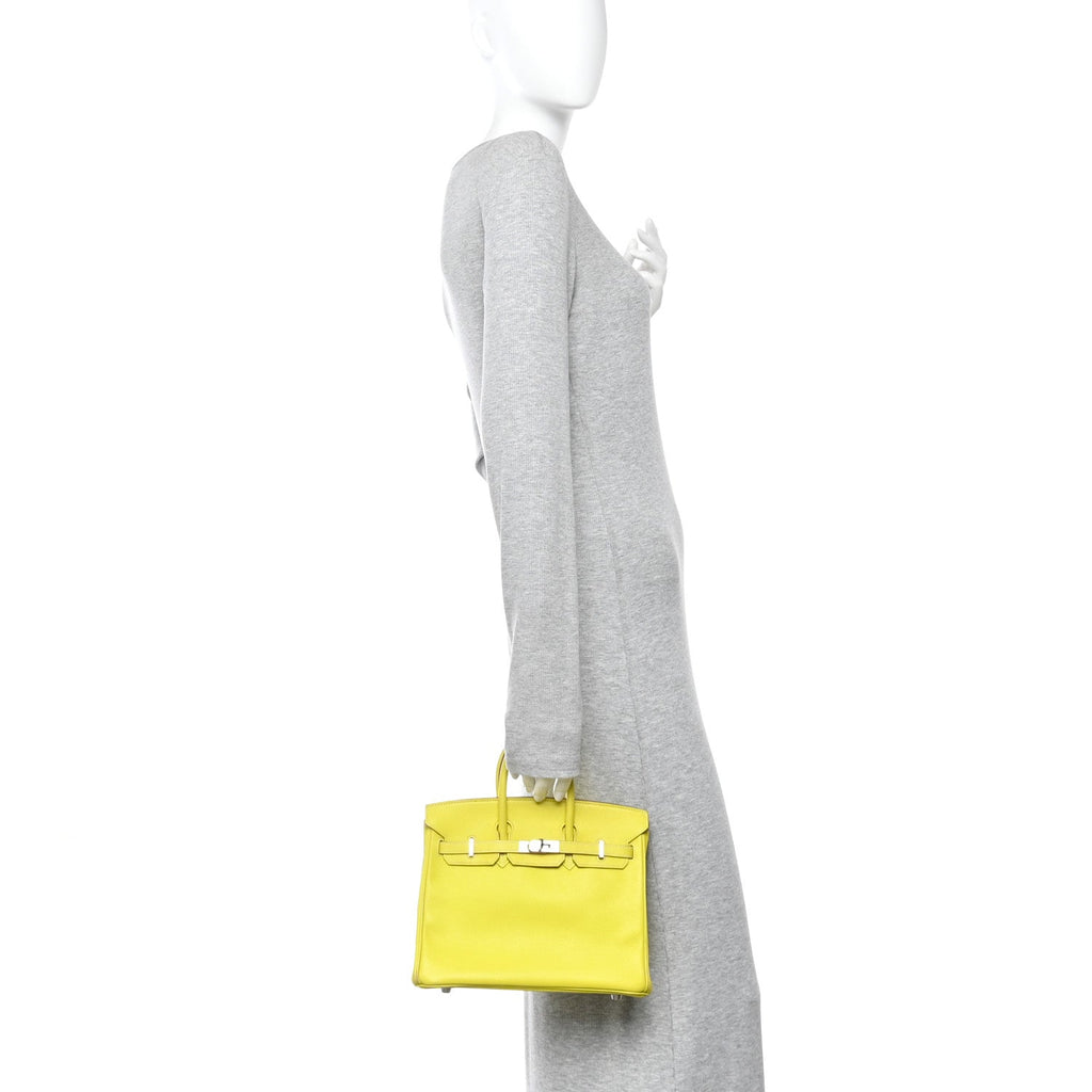 Epsom Candy Birkin 25 Lime Gris Perle