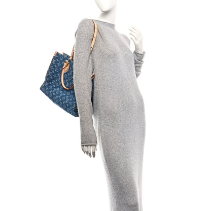 Monogram Denim Onthego MM Blue
