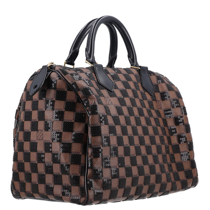 Damier Paillettes Speedy 30 Black