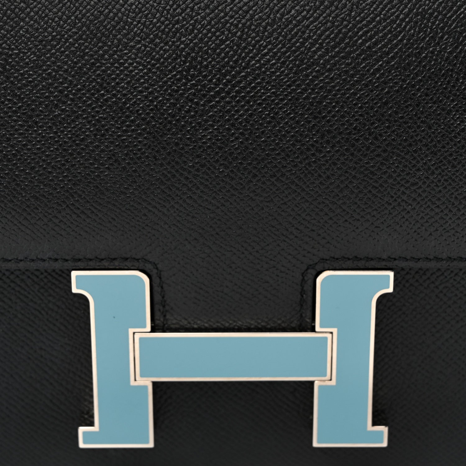 Epsom Enamel Constance 24 Black Bleu Saint Cyr