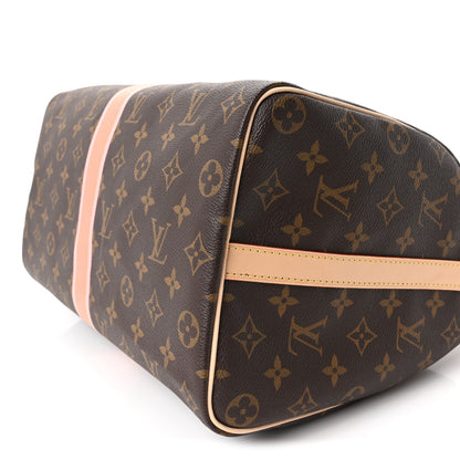 Mon Monogram Speedy Bandouliere 35 Light Pink Camel