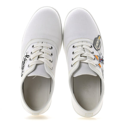 Canvas Embroidered Innocent Sneakers White