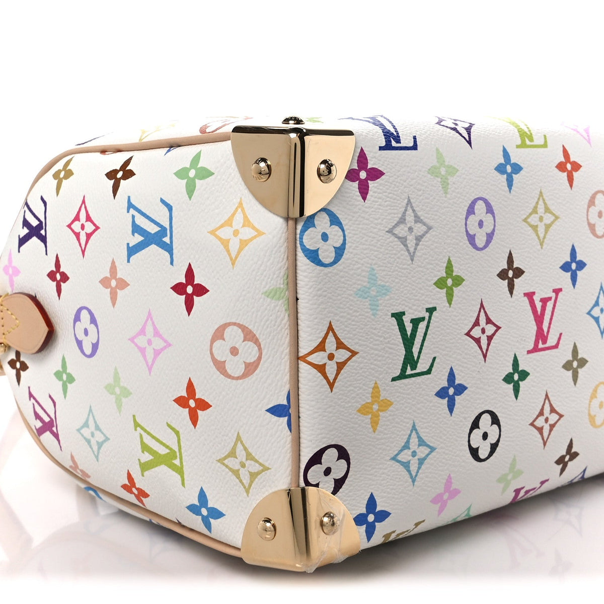 LV X TM Monogram Multicolor Speedy Bandouliere 25 White