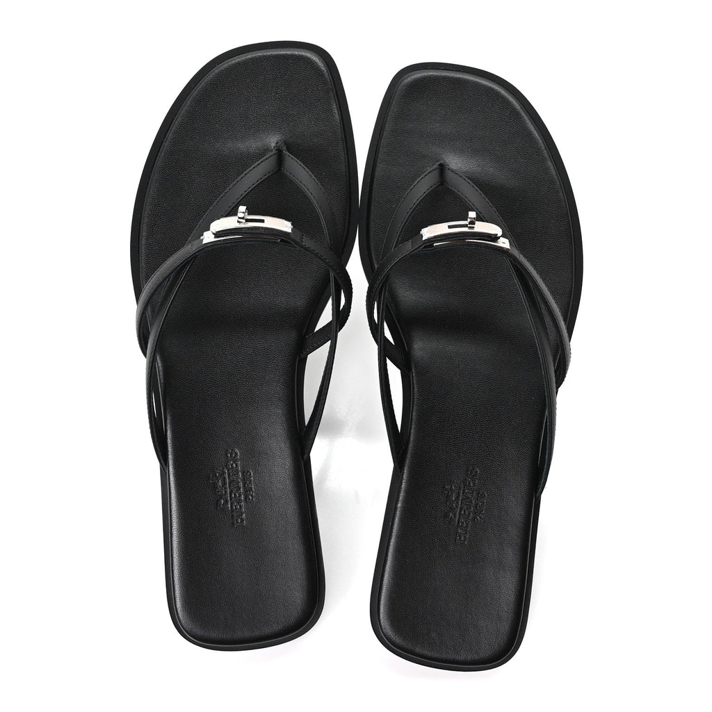 Calfskin Miss Sandals 37 Black