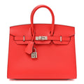 Epsom Birkin Sellier 25 Rouge De Coeur