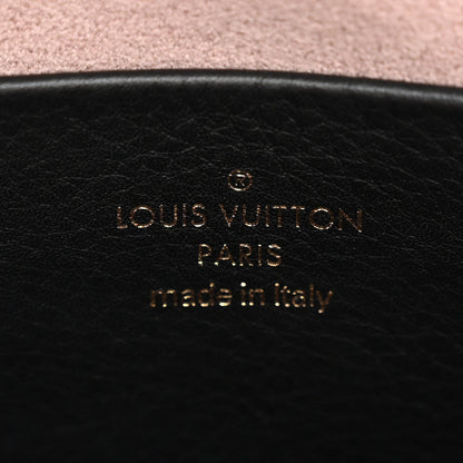 Lambskin Embossed Monogram Speedy 22 Bandouliere Black